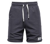 Novedad de verano, pantalones cortos de color liso, pantalones cortos deportivos y de ocio para hombre, pantalones cortos con lazo en la cintura elástica, ropa exterior de talla europea, pantalones de tres cuartos