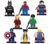 8 unids/set Marvel Avengers Hero series minifiguras building block kitmini figuras de Acción Juguetes Regalos para niños