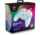 Controlador Xbox PDP Afterglow Wave Blanco Licenciado con Iluminación LED Personalizable y Licencia Oficial Xbox