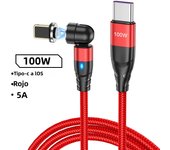 100W USB C To Type C Fast Charging Magnetic Cable Micro Magnetic Phone Data Cord Wire For iPhone 15 14 11 Pro Max Samsung Huawei