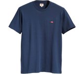 Camiseta Azul Marino Levis Housemark Original Mineral Dress Blues con Logotipo Pequeño