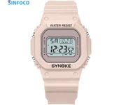 Digital Watches Lady Sports Luminous Multifunction Waterproof Chrono Wristwatch Outdoor Girls Fashion Student Watch New Synoke