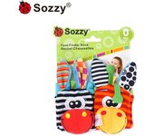 Correa de muñeca decorativa relajante para bebé Sozzy, correa de reloj, calcetines sonajero para recién nacidos, juguete educativo para bebés de 0 a 1 años