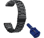 Metal Watchband Strap for Garmin Fenix 7 7X 6X 6 Pro 5X 5 Plus 3 HR 955 MK2 Tactix 7 Quick Release Stainless Steel Band Bracelet