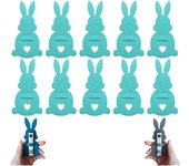 2025 Nuevo regalo de porta billetes de conejo de Pascua, clip de dinero de conejo de Pascua, relleno de canasta de Pascua, regalo de Pascua para niños/adolescentes/familia, 14 colores (10 piezas-C)