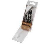 Juego de Brocas Espirales Wolfcraft para Madera CV 4-10mm 5 Piezas (8458000)