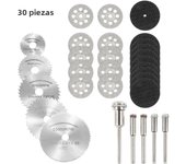 6-32Pcs Mini Circular Saw Blade Set Sanding Grinding Wheel Cutting Disc for Dremel Accessories Metal Cutting Rotary Tools