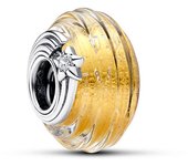 Pandora Charm en plata de ley Cristal de Murano Acanalado Estrella Fugaz​ 792982C01 , para Mujer