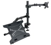 Soporte de Mesa Orientable/ Inclinable Tooq DB1200TN-B para TV y Portátil de 13-32'
