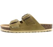 VEINTE TREND Zueco Hebillas VEINTE TREND Mujer Kaky  (Mod: IDRA)
