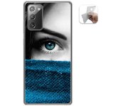 Tumundosmartphone Funda Gel Tpu para Samsung Galaxy Note 20 diseño Ojo Dibujos