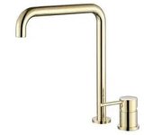 VALAZ Guadalupe Grifo giratorio para lavabo monomando fabricado en latón de color oro mate