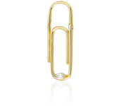 ANDYWEN 100% 925 Sterling Silver Gold Pin Thread Hoop Clip Rock Punk Huggies Single 2023 Wedding Jewelry Gift Plain Earring