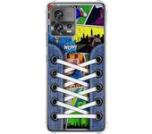 Funda Silicona Antigolpes para Motorola Edge 30 Fusion 5G diseño Zapatillas 14 Dibujos