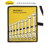 Flexible Ratcheting Combination Wrench Set,Key Wrench Ratchet Spanner Metric Hand Tool Sets,Car Repair Tools with Carrying Bag