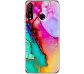 Tumundosmartphone Funda Gel Tpu para Huawei P30 Lite diseño Mármol 15 Dibujos