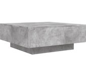 vidaXL Mesa de centro madera de ingeniería 80x80x31 cm Blanco, Negro, Roble Sonoma Mesita de Salón o Comedor o Auxiliar Mesa de Café Meuble Salón