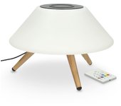 Cargador inalámbrico lámpara KSIX Omni 10W, Tecnología Qi, Altavoz Wireless, 7 colores, Control Remoto