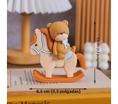Blue Train Cake Topper Bear Cake Top Carriage Water Balloons Rainbow Tower Cake Decorations Boy Girl Baby Shower Party Supplies