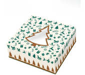 Cajas Para Tartas Arbol De Navidad - 24 X 7,5 Cm (5 Unidades)