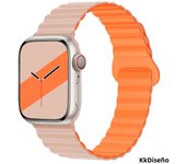 Magnetic silicone watch band for Apple Watch 38/40/41mm42/44/45/49mm, sport loop men's women's watch band for iWatch 987654321Se