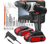 Taladro Atornillador, Weytoll eléctrico multifuncional 3 en 1 bateria litio , impacto de 21 V Motor cepillado , ENVIO 24H