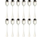 WAI 2 MARKET - Cucharas de Helado Acero Inoxidable 18/0 Pulidas 14,5 x 3 cm – Disponibles en Set de 12, 24 y 72 Piezas, Perfectas para Postres, Helados, Yogur, Buffet, Restaurantes, Fiestas y Eventos - Apto para Lavavajillas
