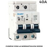 Protector de Sobretensión Permanente 40A 10ka 2 Polos - Normativa EN-50550 - Transitorio 5-15ka 275V - Revalco