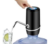 Dispensador de agua de 5 galones, bomba de agua potable eléctrica, bomba de jarra de agua portátil automática para botella de 5 galones, color negro