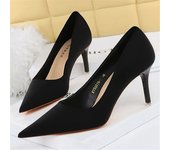 Women 7.5cm 10.5cm High Heels Scarpins Silk Pumps Lady Green Purple Red Fetish Wedding Bridal Mid Low Heels Evening Party Shoes