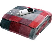 Manta eléctrica Daga Relax Suave Plus con bolsillos rojo 150x110 cm