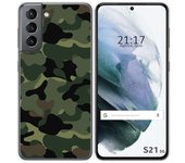 Tumundosmartphone Funda Gel Tpu para Samsung Galaxy S21 5G diseño Camuflaje Dibujos