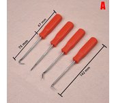 4Pcs/Set Car Long Pick and Hook Gasket Puller Repair Tools Tools Removing Car Oil Seal O-Ring Seal Auto Disassembly Accessories