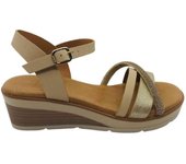 Sandalias Mustang  para mujer en color beige
