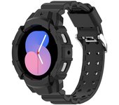 Case+Band for Samsung Galaxy Watch 4/5 44mm 40mm silicone No Gaps bracelet correa Protective Cover Galaxy watch 5 strap 20mm