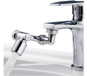 Aireador Grifo Giratory 1080 °, Extensor Adaptador Grifo Lavabo, Grifo Fregadero Cocina Filter Baño, M20 M22 M24, 2Modos Salida Agua Ajustable