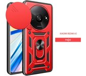 Camera Shockproof Armor Case For Xiaomi Redmi A3 A2 A1 4G Car Magnetic Holder Ring Protect Cover