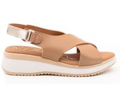 Sandalia Cruzada Mujer Oh My Sandals 5661 Taupe