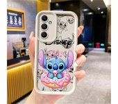 Phone Case for Samsung Galaxy A54 A52 A14 A53 A12 A13 A23 A71 A34 A51 A33 A32 A15 Shockproof Cover Disney Lovely Stitch Donut