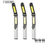 Multifunctional Portable LED Work Light 4 Light Modes Flashlight With Magnetic And Hook Outdoor Camping Emergency Work Lamp