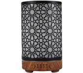 Aroma Diffuser 100ML Timing Function Hollow Star Ultrasonic Air Humidifier Bedroom Essential Oil Diffuser with LED Night Lights