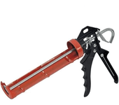 CABLEPELADO Pistola para cartuchos de silicona, Pistola de calafateo, Pistola selladora, Pistola aplicadora de silicona, Pistola para cartuchos, Adecuada para cartuchos de 310 ml, Color rojo