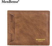 Nueva cartera para hombre MenBense, estilo corto, moderna y casual, con ranura para múltiples tarjetas y tarjetero.