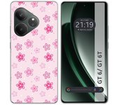 Tumundosmartphone Funda Silicona para Realme GT 6 / GT 6T 5G diseño Flores Dibujos