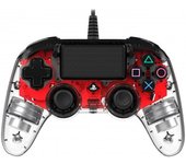 Nacon Compact Mando Controller LED (Rojo) para PlayStation 4