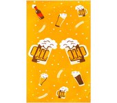 Toalla de Playa Grande,Toalla para gimnasio y piscinas, 100 X 160 cm, 100% Poliéster, Ultra-ligera y Secado rápido, Toalla de Camping con diseño original "Beer"