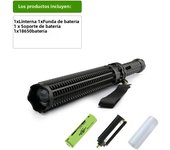 Telescopic Defense Torch High Power XHP120 LED Flashlight Waterproof Tactical Flashlight 18650 Rechargeable Baton