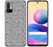 Tumundosmartphone Funda Gel Tpu para Xiaomi Redmi Note 10 5G / POCO M3 PRO 5G diseño Letras Dibujos