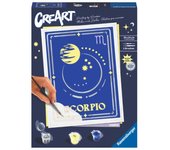 Kit para pintar con números ravensburger creart serie trend d zodiac: escorpio