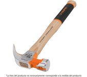 Martillo Pulido Truper de Uña Curva con Mango Antideslizante y Cabeza de 29 Mm - 450 G